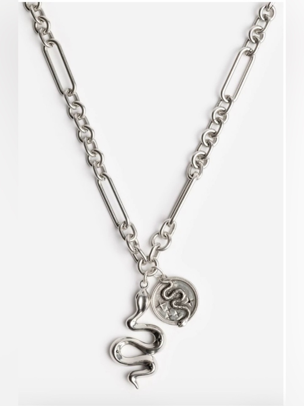 Johnny Was Snake Charm Necklace